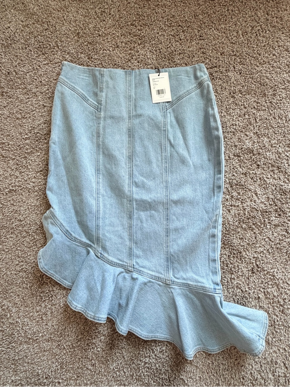 GENERATION LOVE Sable Cascade Denim Skirt with stretch size 8/29 women's NWT - Picture 13 of 13